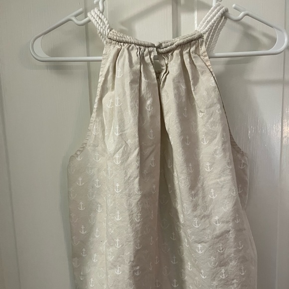 J. Crew, Size 2, Lightweight Sleeveless top, cream, nautical - Picture 2 of 4